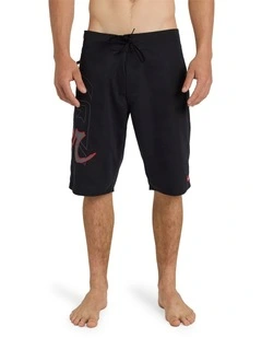 Scrawl 22 Boardshorts In Black