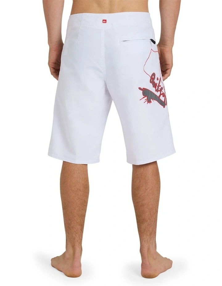 Scrawl 22 Boardshorts In White image 2