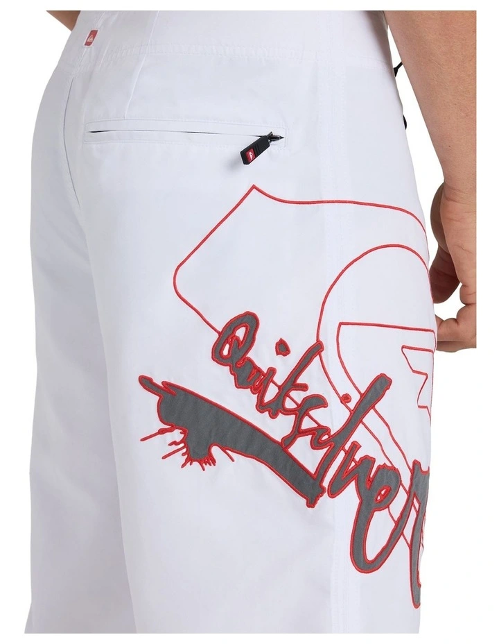 Scrawl 22 Boardshorts In White image 4