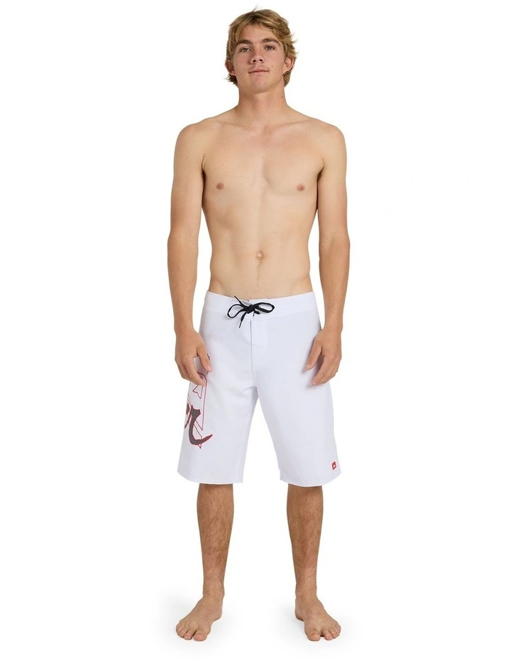 Scrawl 22 Boardshorts In White image 5