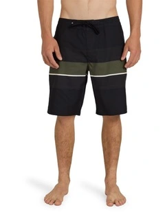 Everyday Padang Beach 20 Boardshorts In Black Padang Stripe