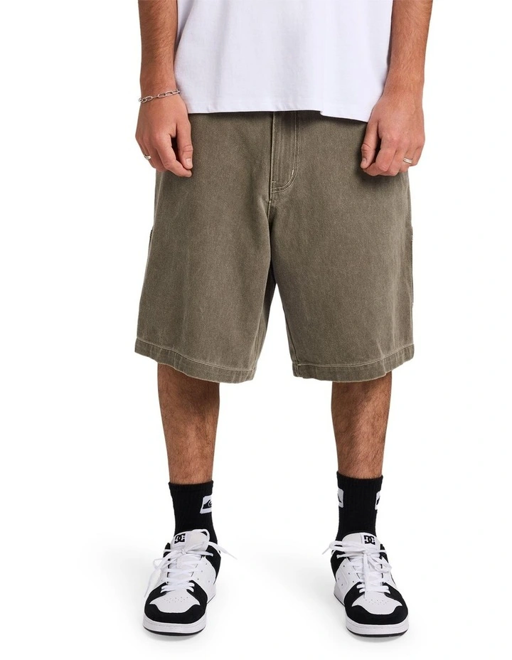 Wrench Denim Shorts In Canteen image 1