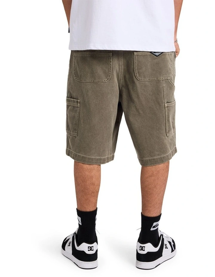 Wrench Denim Shorts In Canteen image 2