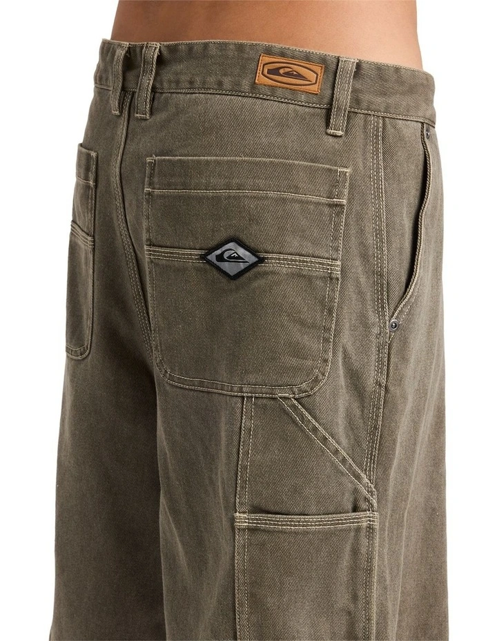 Wrench Denim Shorts In Canteen image 4