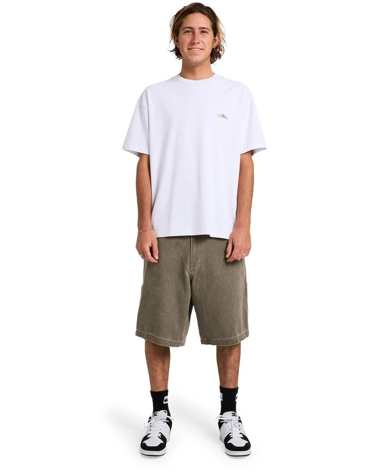 Wrench Denim Shorts In Canteen image 5
