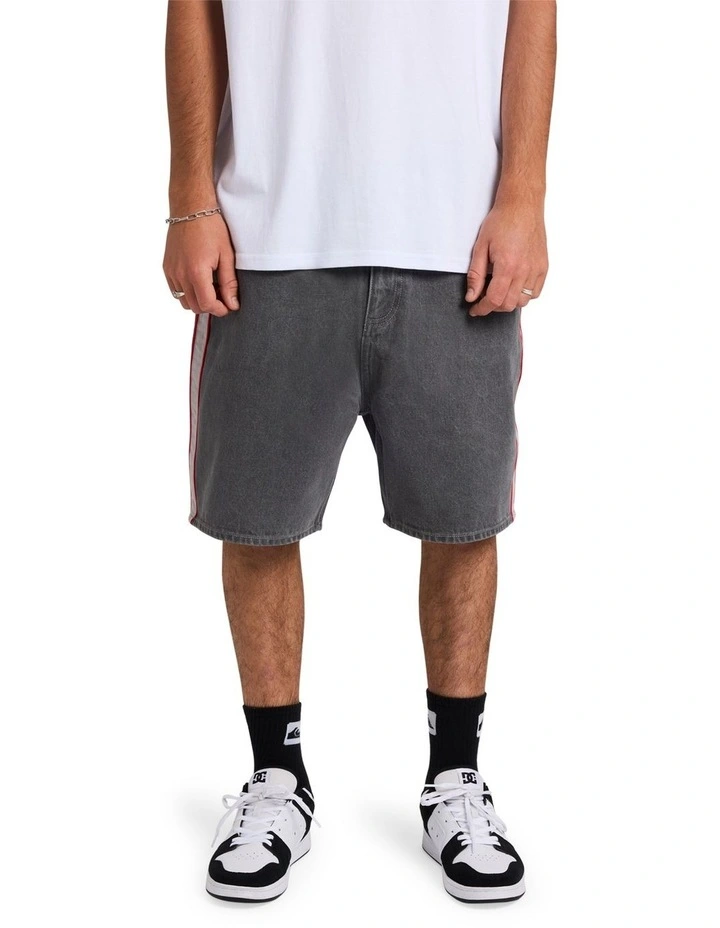 System Denim Shorts In Dark Smoke image 1