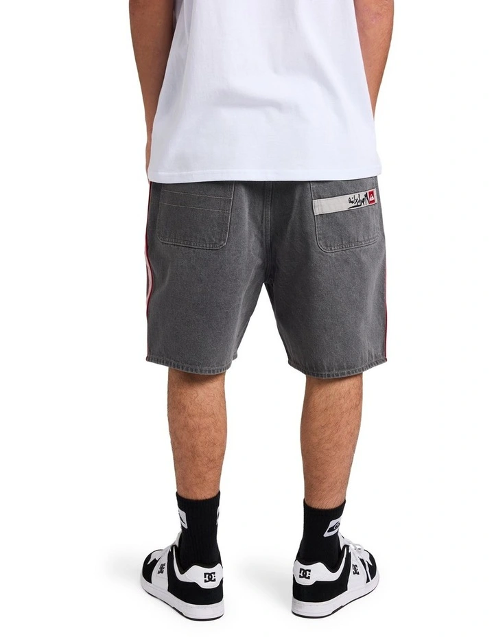 System Denim Shorts In Dark Smoke image 2