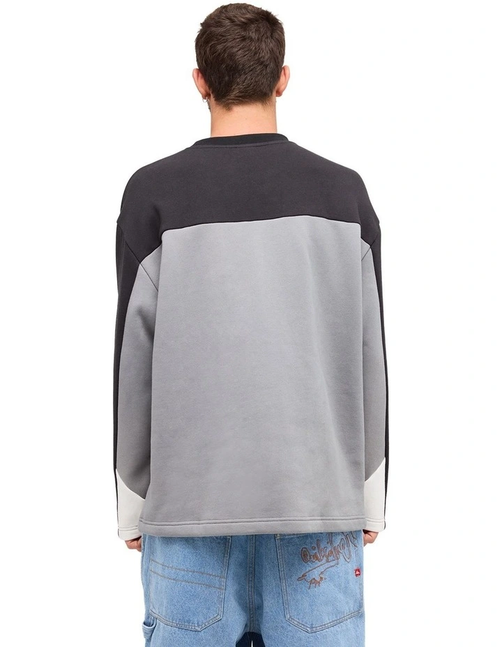 YG Factor Crew Neck Jumper In Quarry image 2