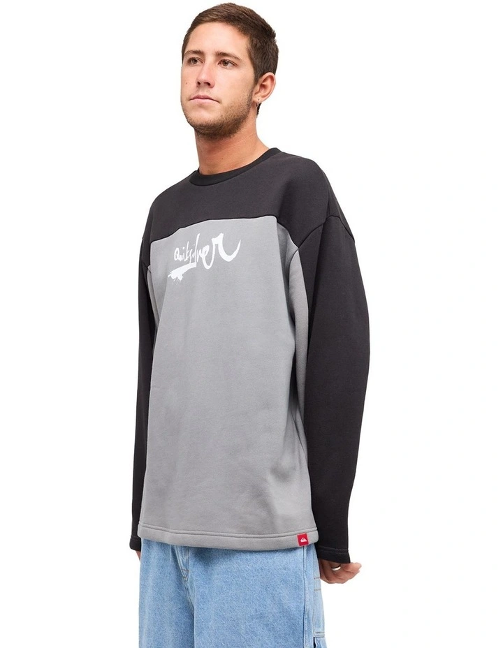 YG Factor Crew Neck Jumper In Quarry image 3