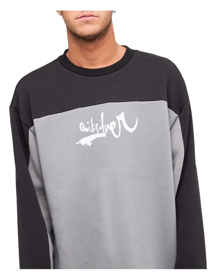 YG Factor Crew Neck Jumper In Quarry image 4