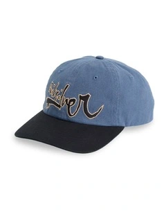 Impaired 6 Panel Cap In Dark Denim