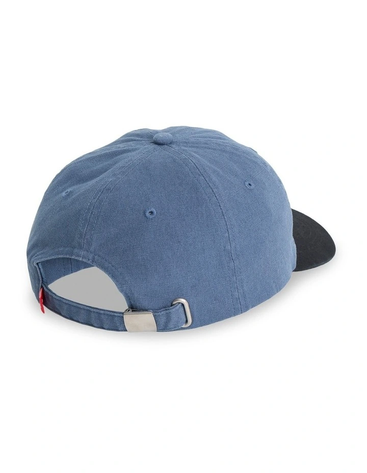 Impaired 6 Panel Cap In Dark Denim image 2