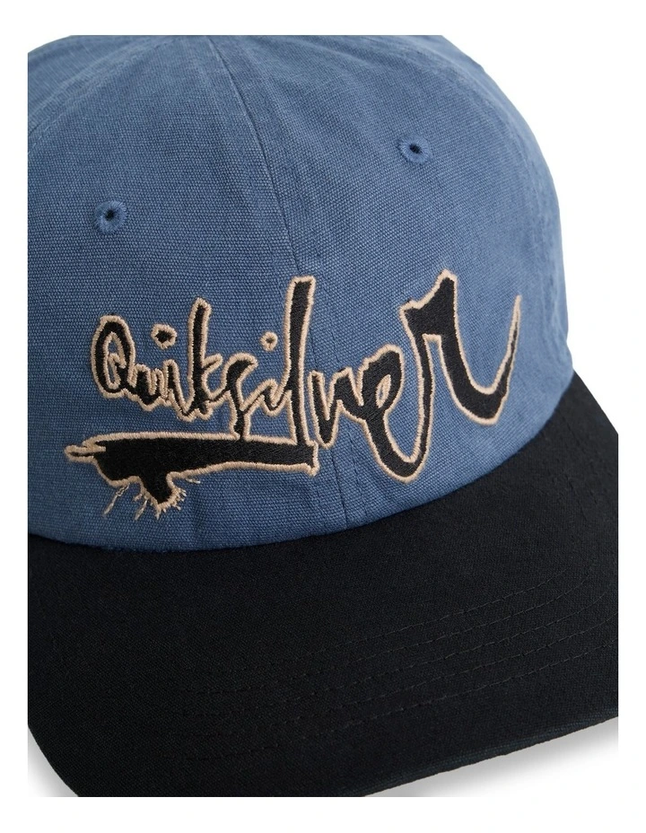 Impaired 6 Panel Cap In Dark Denim image 3