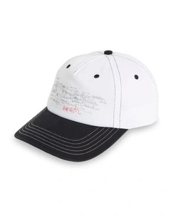 Altered 5 Panel Cap In White