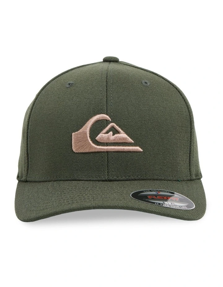 Mountain And Wave Baseball Cap In Green image 1