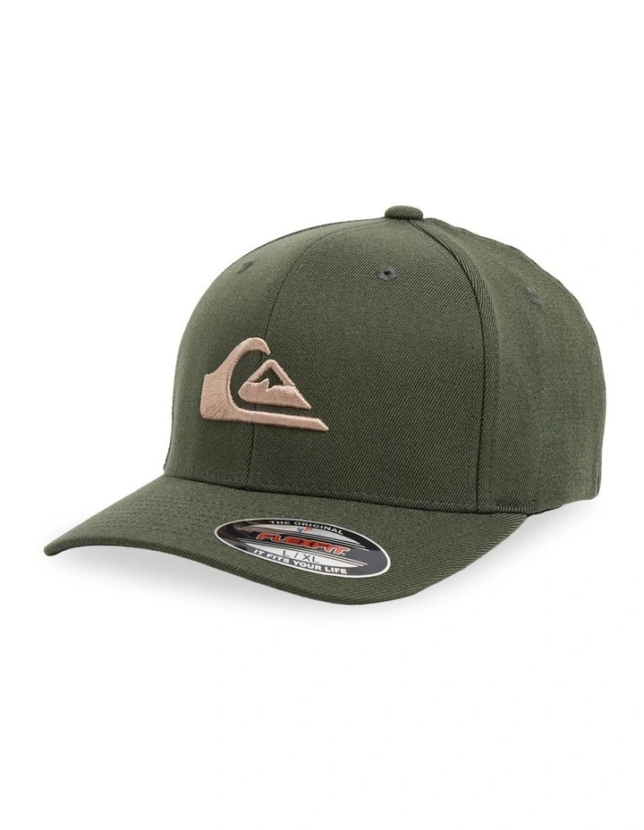 Mountain And Wave Baseball Cap In Green image 2