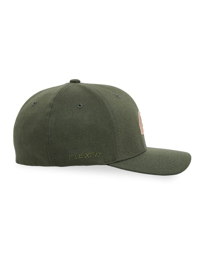 Mountain And Wave Baseball Cap In Green image 3