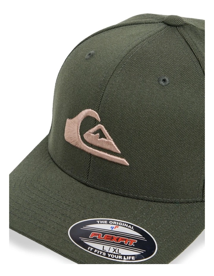 Mountain And Wave Baseball Cap In Green image 5