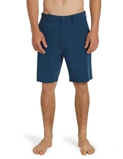 Union Heather Amph 19 Hybrid Shorts Dark Denim