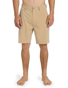 Union Heather Amph 19 Hybrid Shorts Khaki Heather