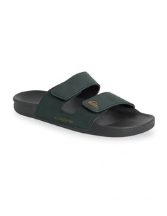 Sunset Nubuck Double Adjust Sandals Black
