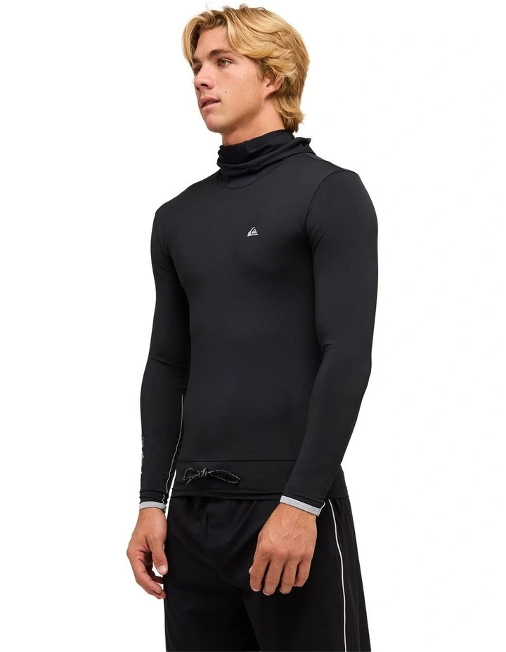 Highline UPF50 Hooded Long Sleeve Rashguard Black image 3