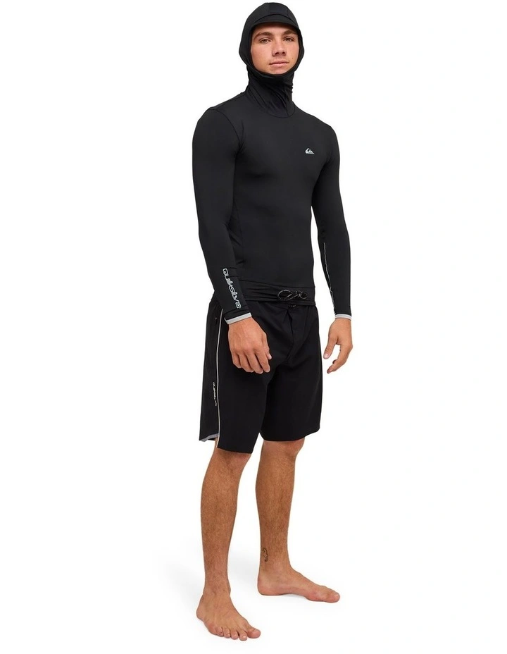 Highline UPF50 Hooded Long Sleeve Rashguard Black image 5