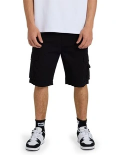 Crucial Battle 21 Cargo Shorts Black