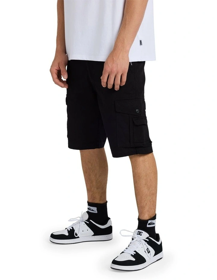 Crucial Battle 21 Cargo Shorts Black image 3