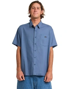 Liquid Short Sleeve Shirt China Blue