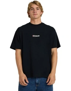 Sticker Oversized T-Shirt Black