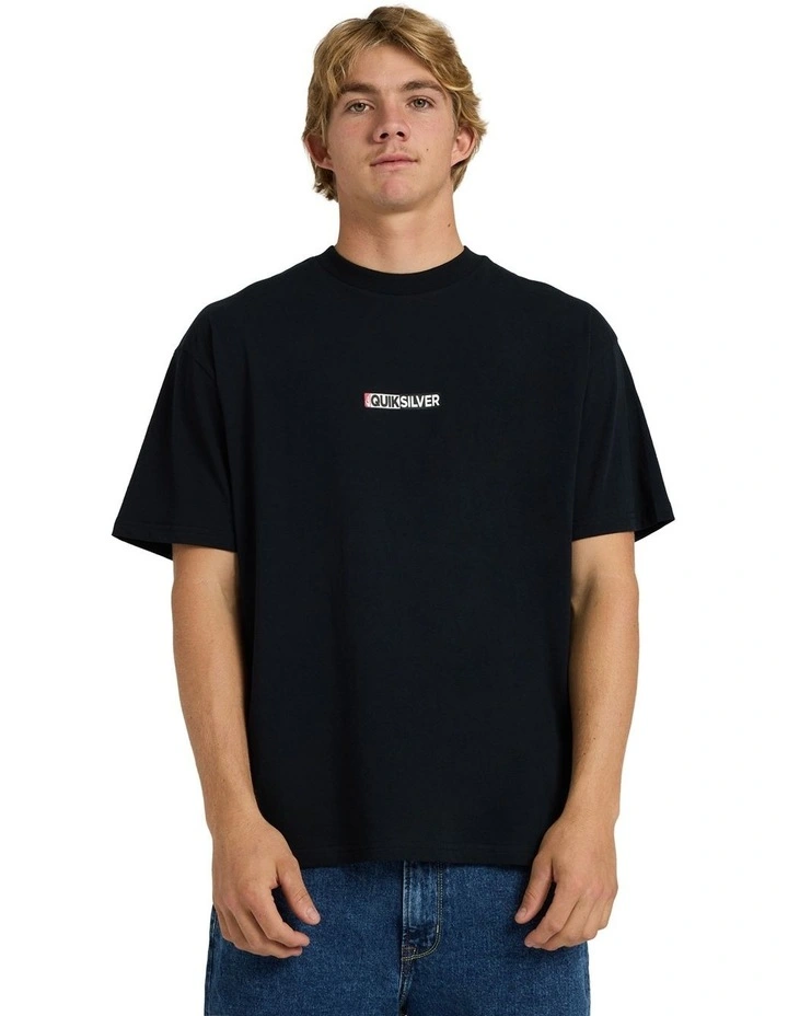 Sticker Oversized T-Shirt Black image 1