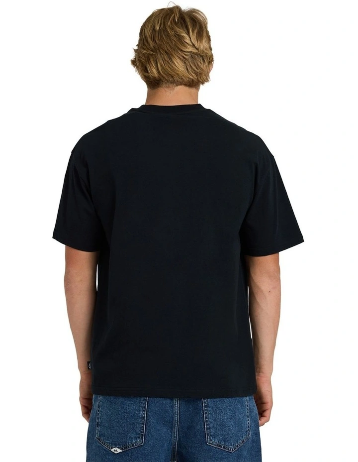 Sticker Oversized T-Shirt Black image 2