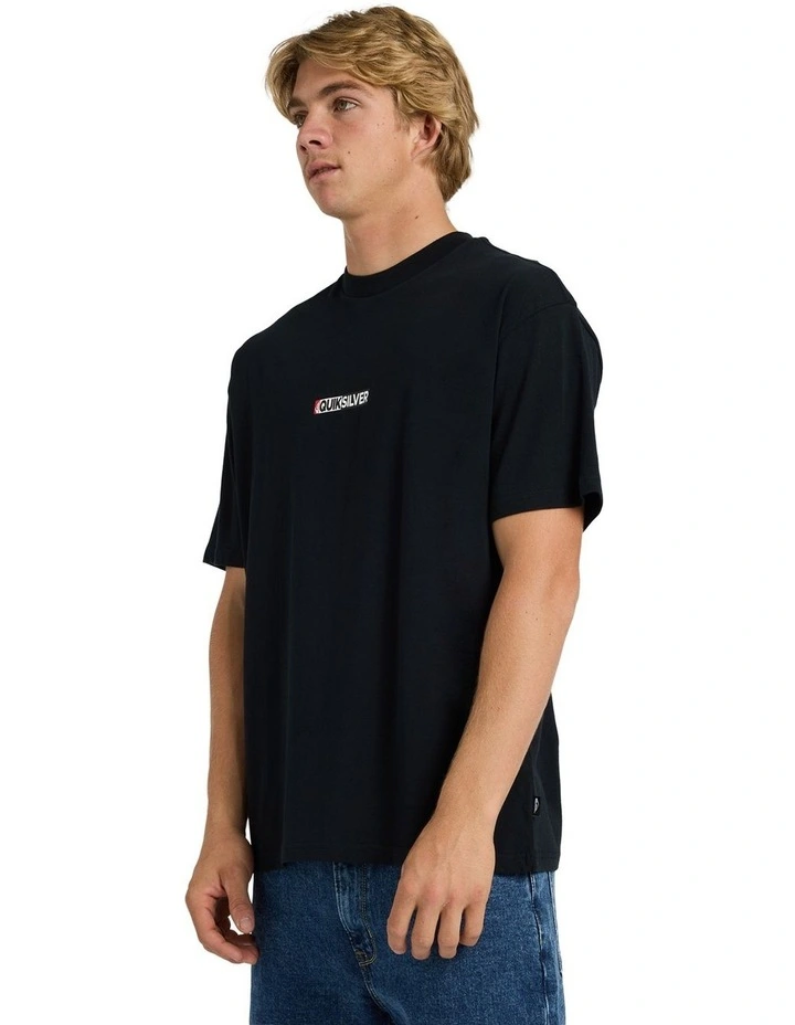 Sticker Oversized T-Shirt Black image 3