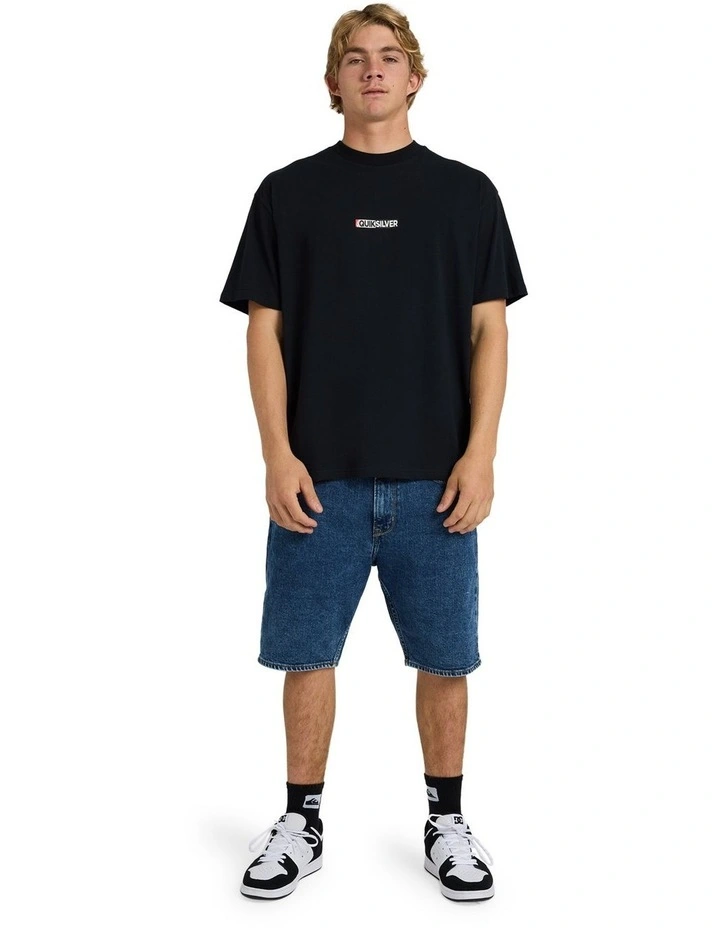Sticker Oversized T-Shirt Black image 5