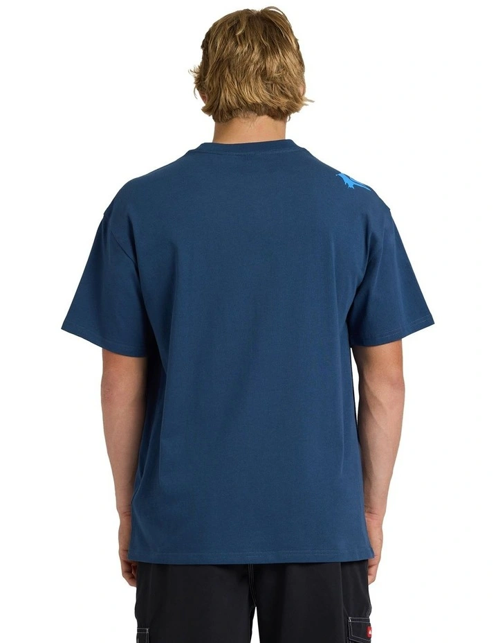 YG Scrawled Oversized T-Shirt Dark Denim image 2