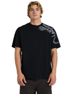 YG Scrawled Oversized T-Shirt Black