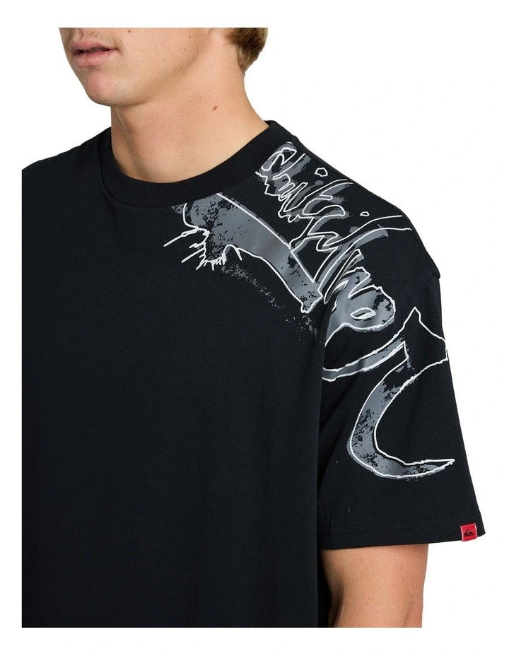 YG Scrawled Oversized T-Shirt Black image 4