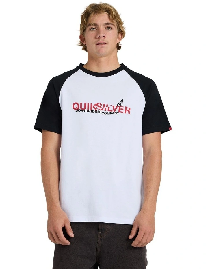 YG Split Raglan Oversized T-Shirt White image 1