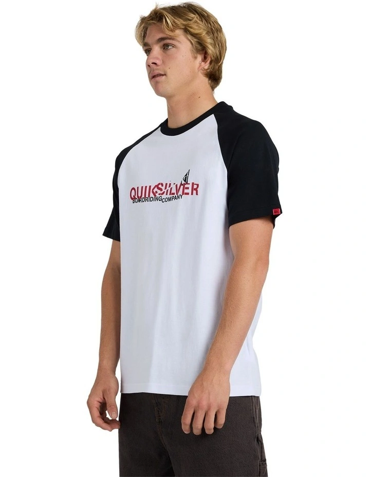 YG Split Raglan Oversized T-Shirt White image 3
