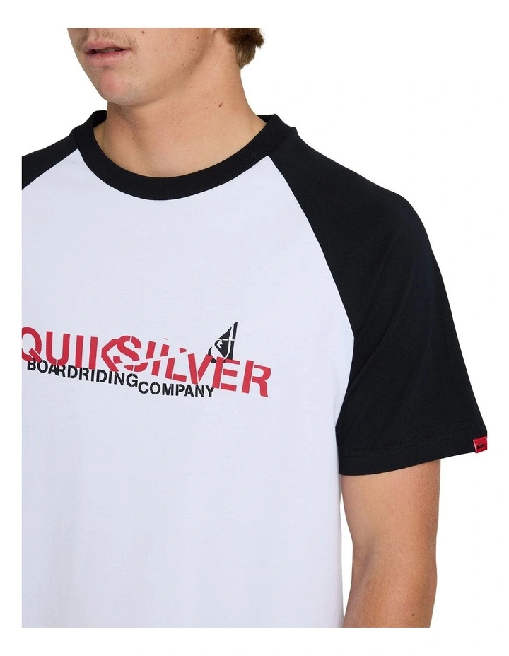 YG Split Raglan Oversized T-Shirt White image 4