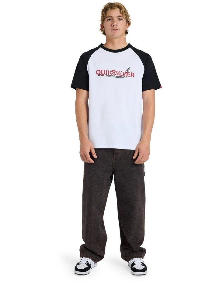 YG Split Raglan Oversized T-Shirt White image 5