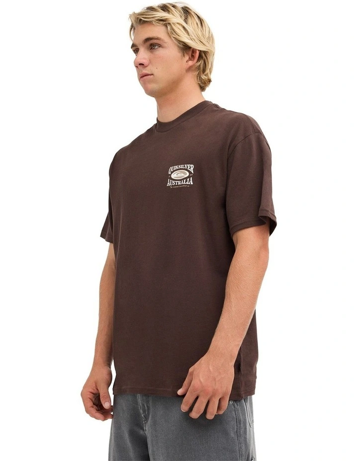 Retro Lock Up T-Shirt In Java image 3
