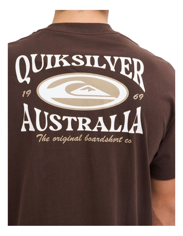 Retro Lock Up T-Shirt In Java image 4