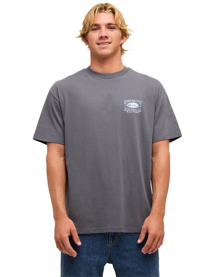 Retro Lock Up T-Shirt In Iron Gate image 1