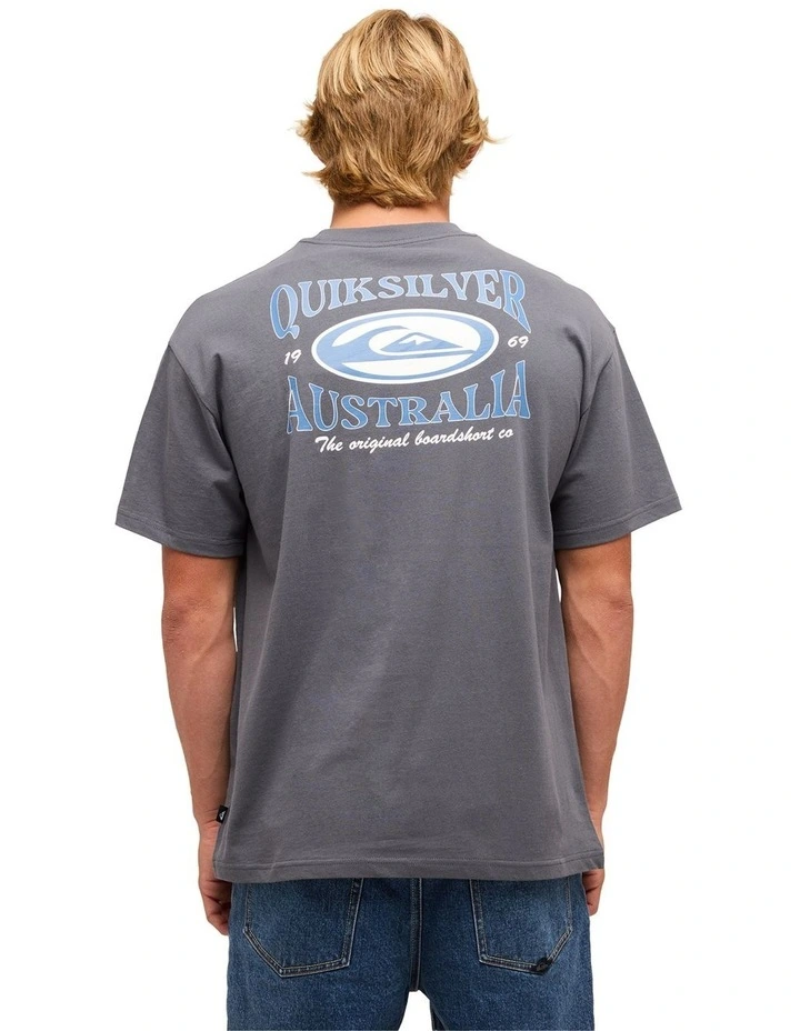 Retro Lock Up T-Shirt In Iron Gate image 2