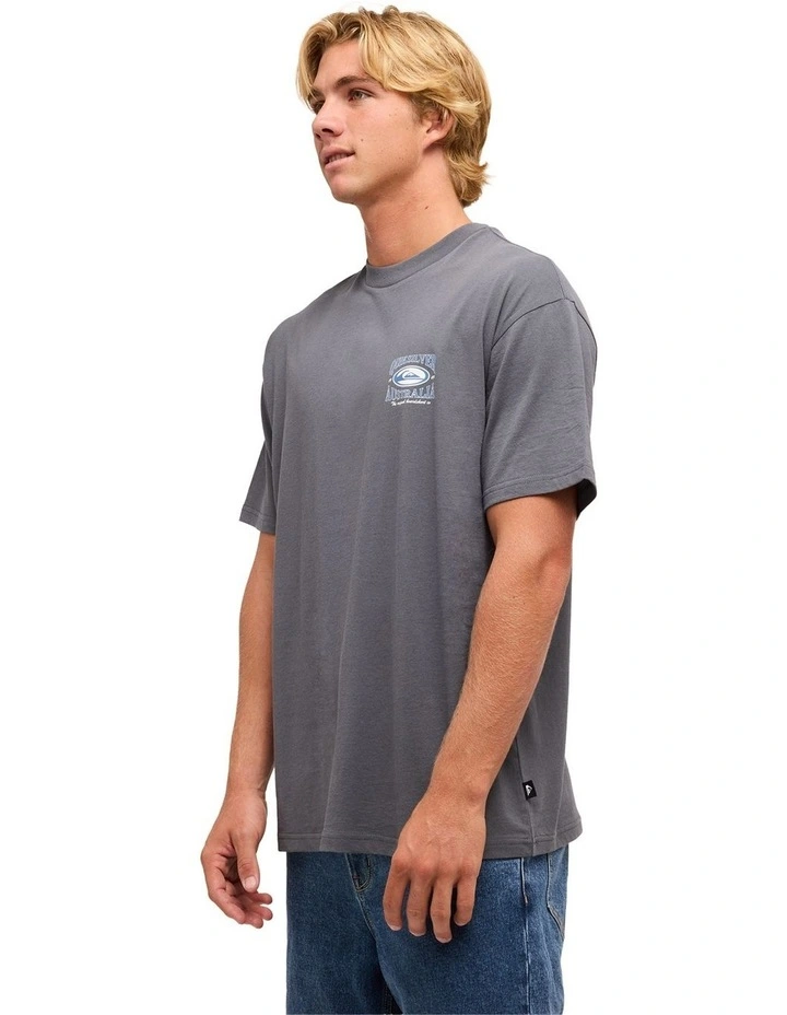 Retro Lock Up T-Shirt In Iron Gate image 3