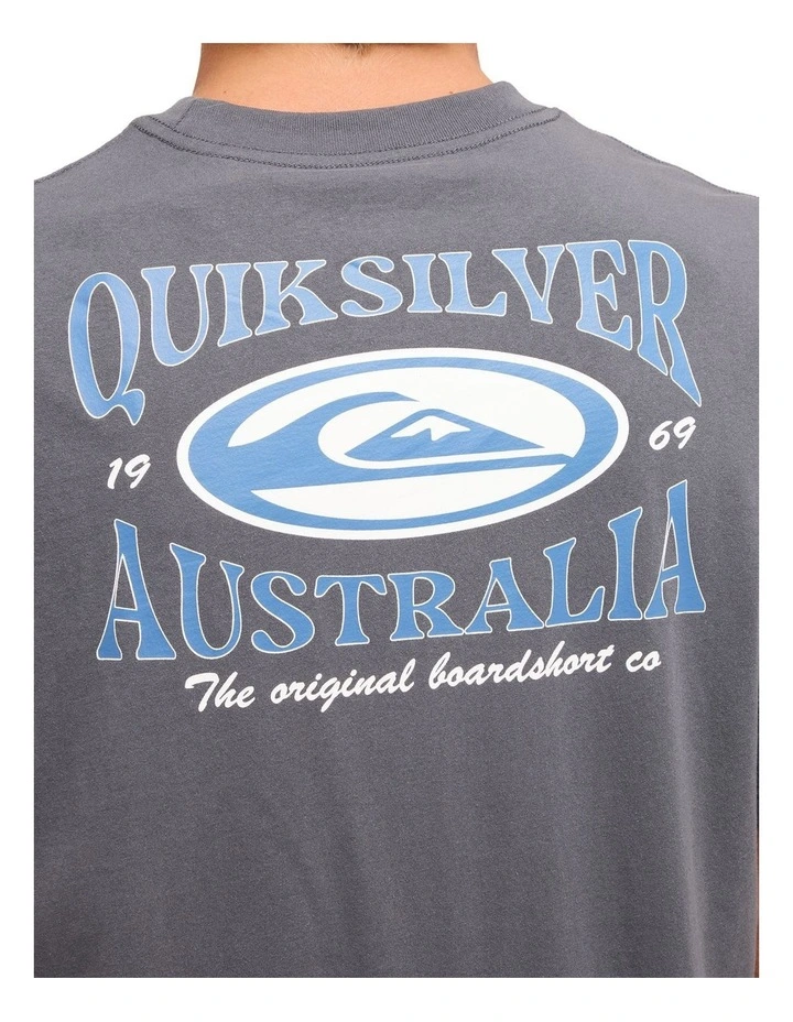 Retro Lock Up T-Shirt In Iron Gate image 4