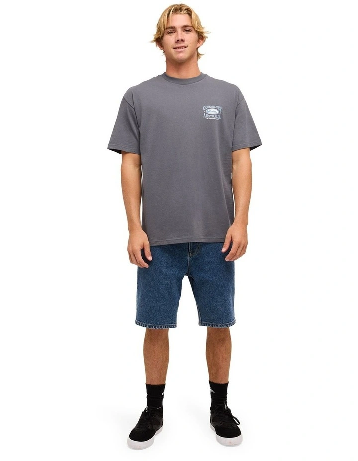 Retro Lock Up T-Shirt In Iron Gate image 5
