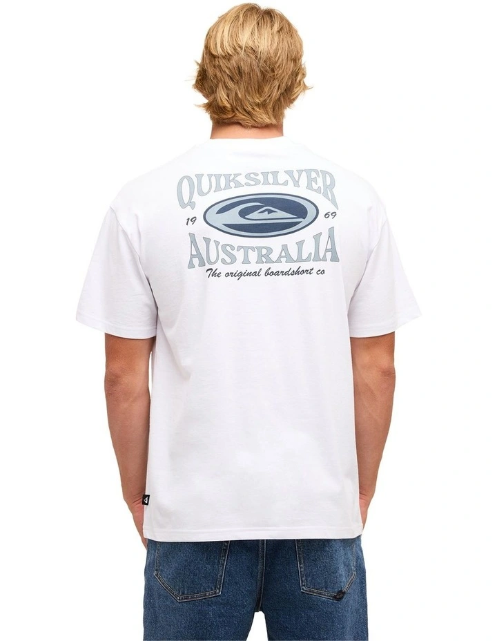 Retro Lock Up T-Shirt In White image 2